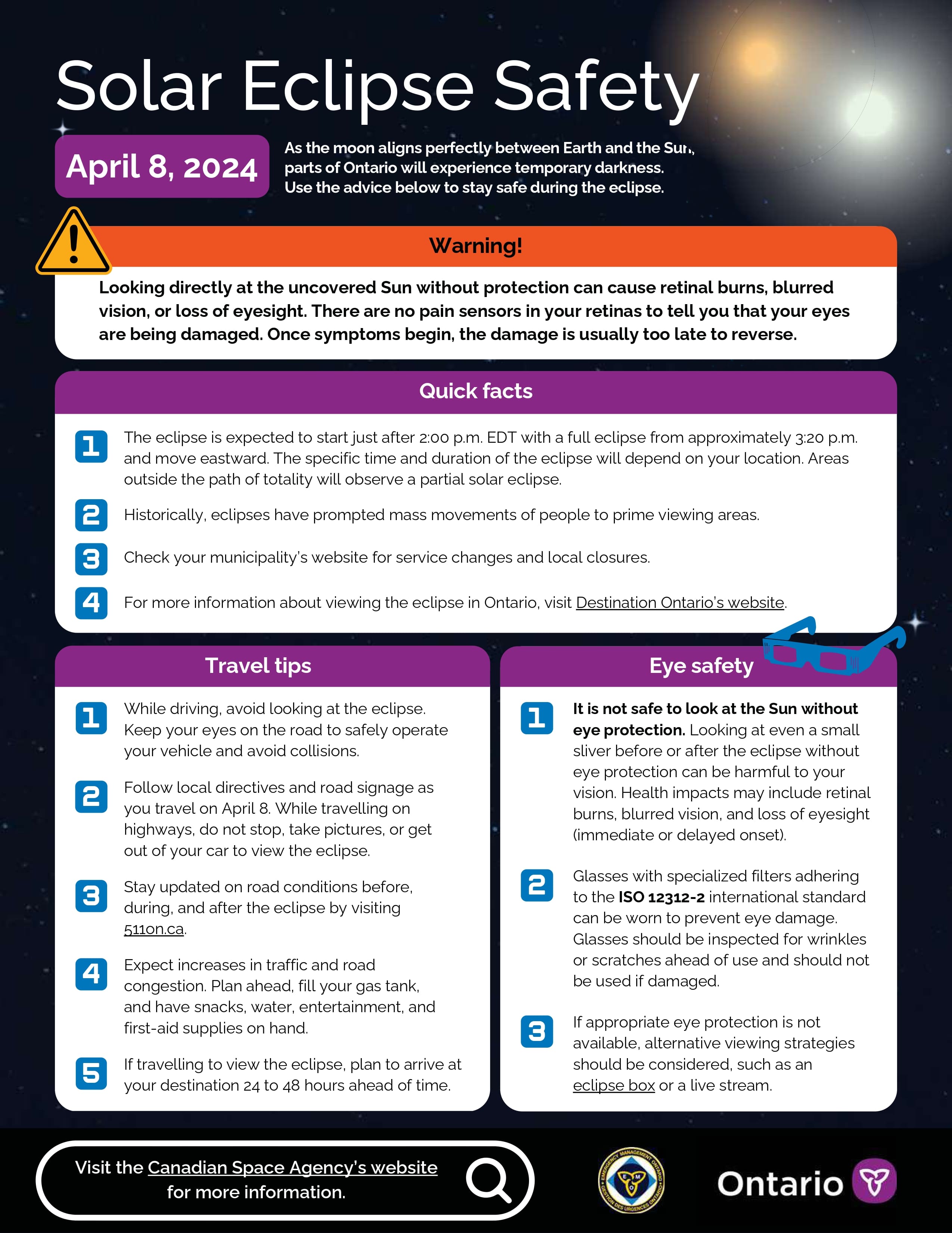 April 8 2024 Total Solar Eclipse Safety Sheet compressed page 0001 2